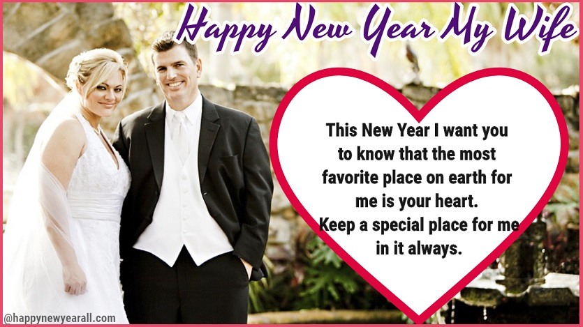 Romantic New Year Wishes for Wife