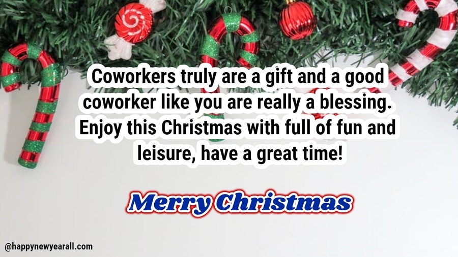Christmas wishes for colleagues