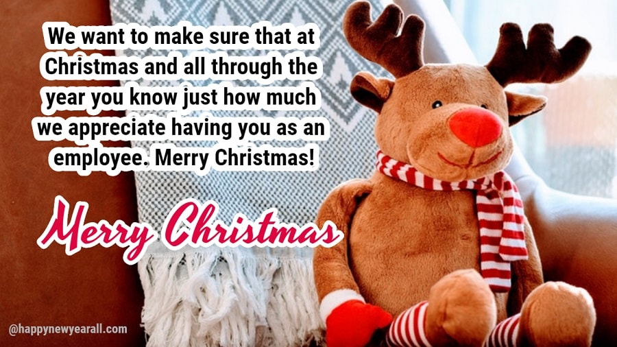 Christmas wishes to Employees