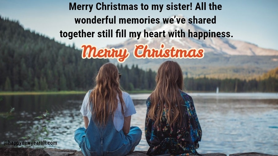 Christmas wishes for sister
