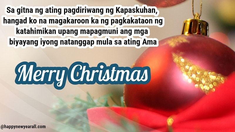 Christmas Tagalog Greetings